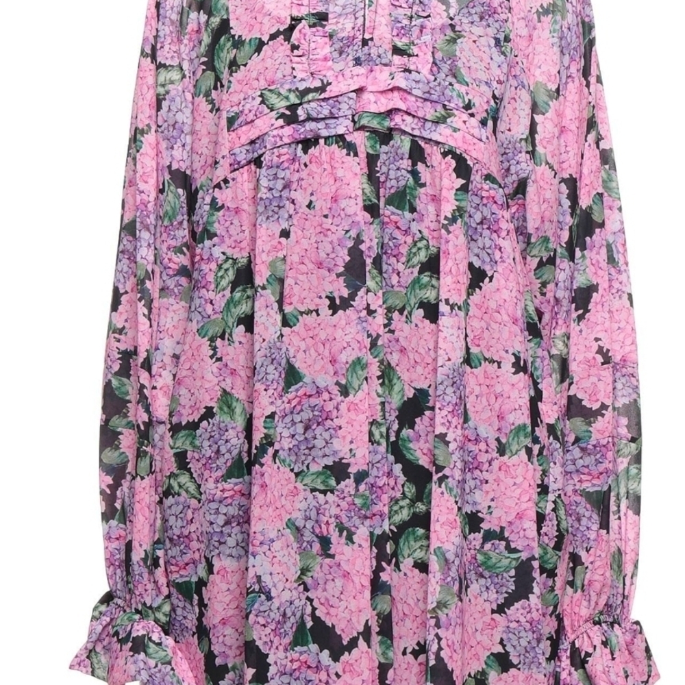 Floral Pink LILIC  and Green Women's Dress